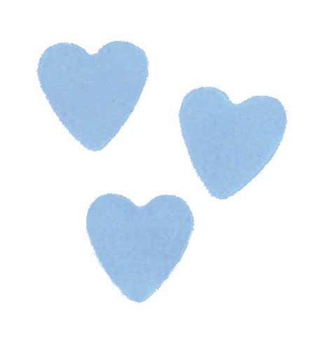 Pastel Blue Heart Confettipearl Opalescent Blue Heart