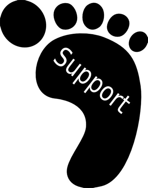 Right Footprint Support Clip Art at Clker.com - vector clip art online ...