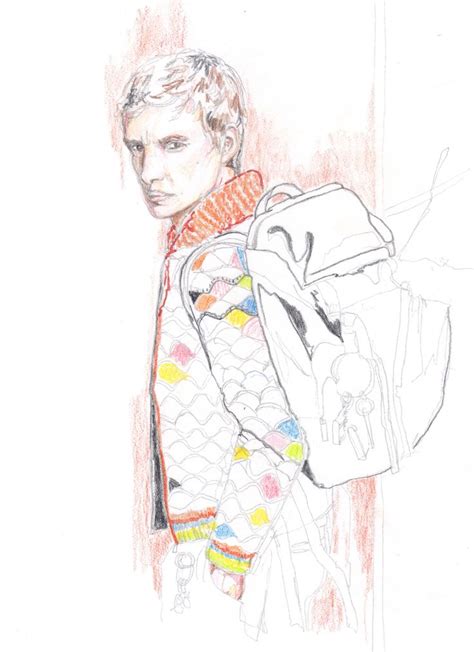 As redmayne prepares to reprise the magical role for the fantastic beasts sequel, the crimes of grindelwald , we've gathered up some surprising facts redmayne has been very open about being slightly colorblind, something his wife hannah bagshawe helps him out with when it comes to fashion. Eddie Redmayne for Prada | Sketches, Male sketch, Art