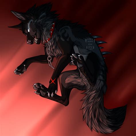 Gift Hellhound Demon Wolf Anime Wolf Wolf Art