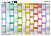 Kalender 2022 zum Ausdrucken als PDF (19 Vorlagen, kostenlos)