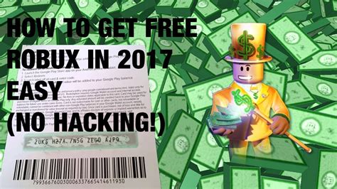 How To Get Free Robux In 2017 No Hacking Really Easy Youtube