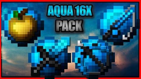Minecraft Pvp Texture Pack L Aqua 16x 1718 Youtube