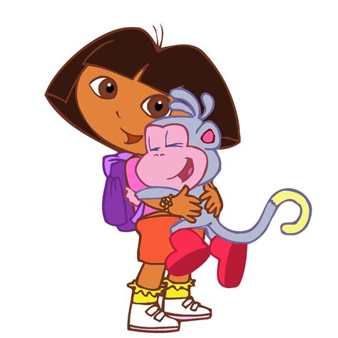 Dora Hug Boots In Dora The Explorer Coloring Page Net