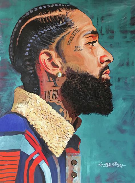 Nipsey Hussle Painting By Kenneth Williams Pixels