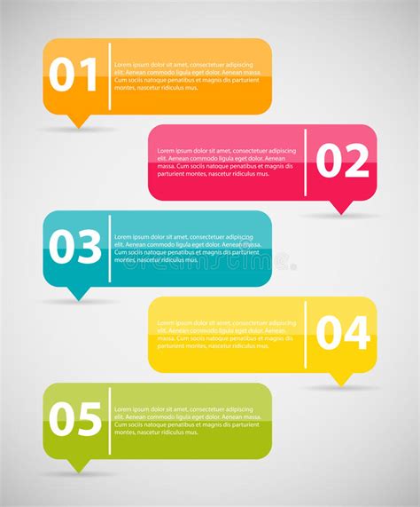 Infographic Vector Concept In Flat Design Style Timeline Template