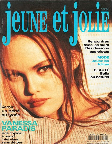Jeune Et Jolie Juin 1991 Vanessa Paradis Singer Models 90s