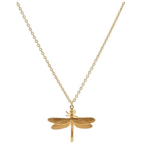 Alex Monroe Dragonfly Pendant Necklace Gold Dragonfly Pendant