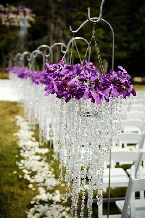 Alia And Derek Weddingbells Wedding Aisle Decorations Purple