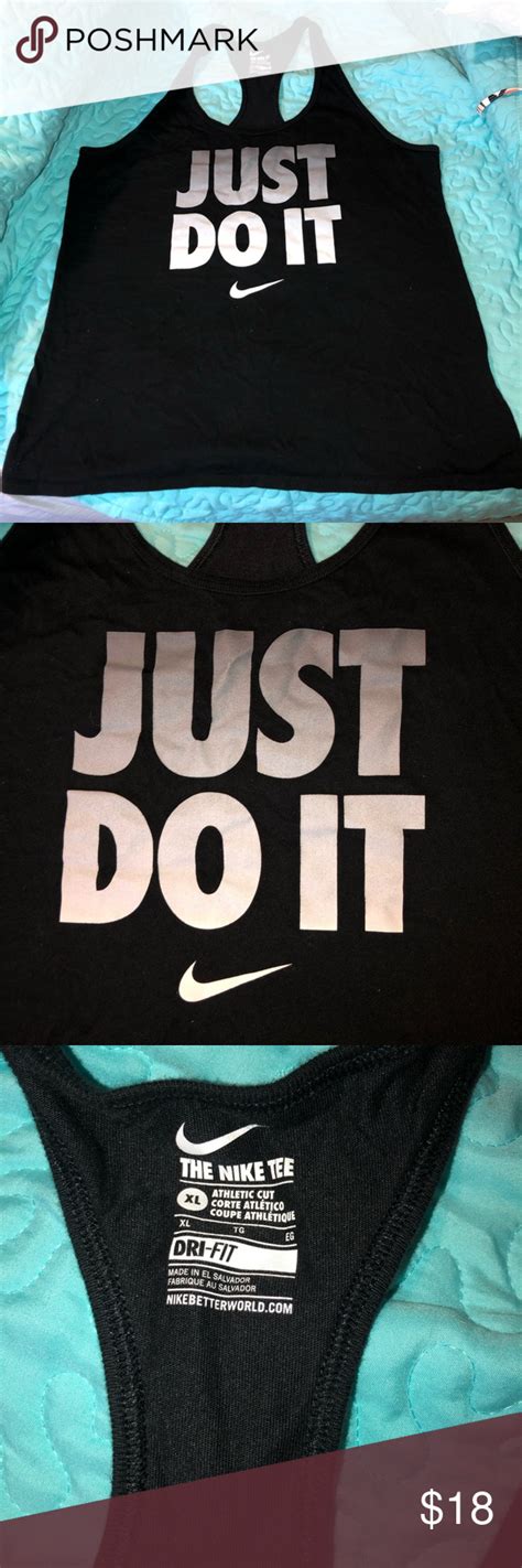 🍍325 “just Do It” Black Nike Racerback Tank