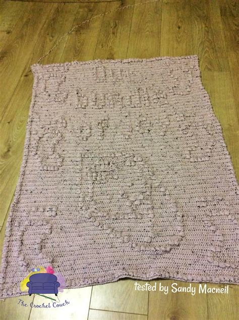 Our Bundle Of Joy Baby Afghan Bobble Stitch Crochet Pattern Written