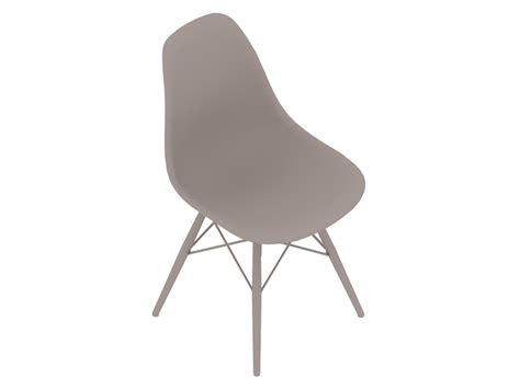 Eames Molded Wood Chairdowel Basenonupholstered 3d Product Models