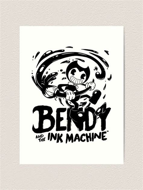 Bendy Ink Machine Art Print By Saleart Redbubble