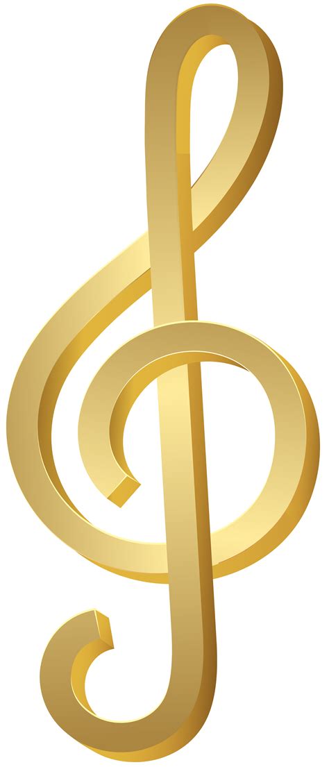 Treble Clef Gold Png Clip Art Image Gallery Yopriceville High