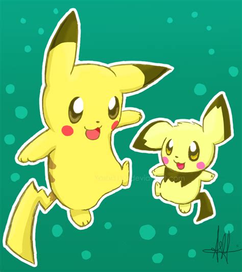Pikachu And Pichu By Yoshi3197 On Deviantart