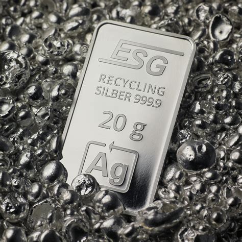Silberbarren - Feinsilberbarren - Ag Barren Silber | ESG Silberbarren.de