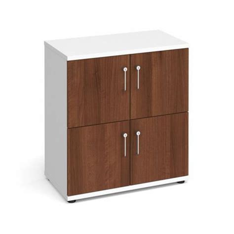 Wooden Storage Lockers 4 Door White With Dmflck4dw Cupboards