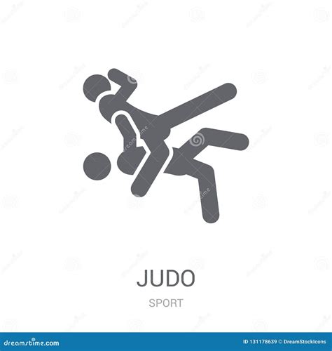 Judo Icon Trendy Flat Vector Judo Icon On White Background From