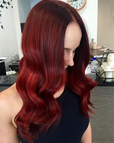 Candy Apple Red ️ Hairbytashc Hairandharlow Burgundy Hair Red Hair