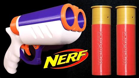 Double Barrel Nerf Dart Blasting Shotgun Pistol With Shells Youtube