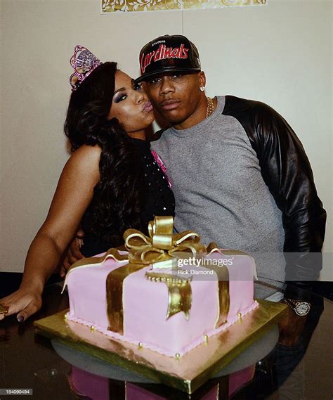 Recording Artists Ashanti And Nelly During Ashantis Surprise Photo