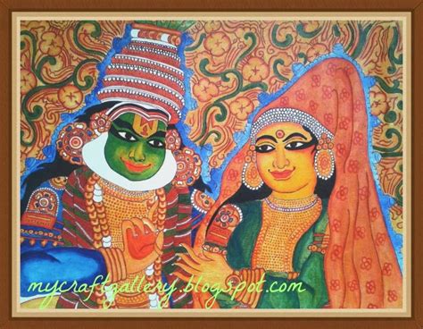 My Craft Gallery Kerala Mural Painting Kathakali