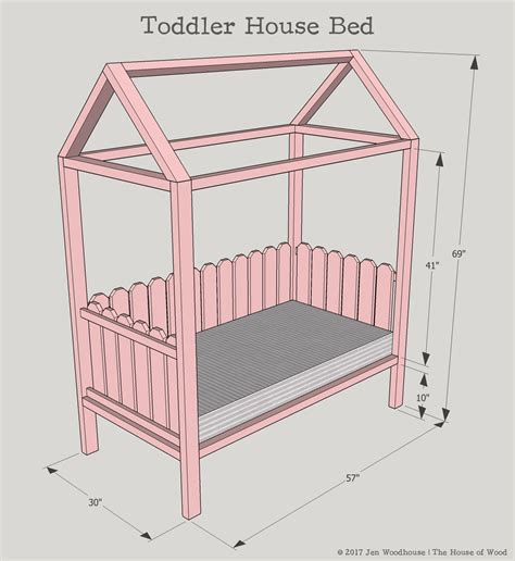Diy toddler bed is a super affordable project to make your little one a new bed coming out of the crib stage. DIY Toddler House Bed