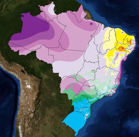 Mapa De Clima Do Brasil Fonte Ibge Download Scientific Diagram