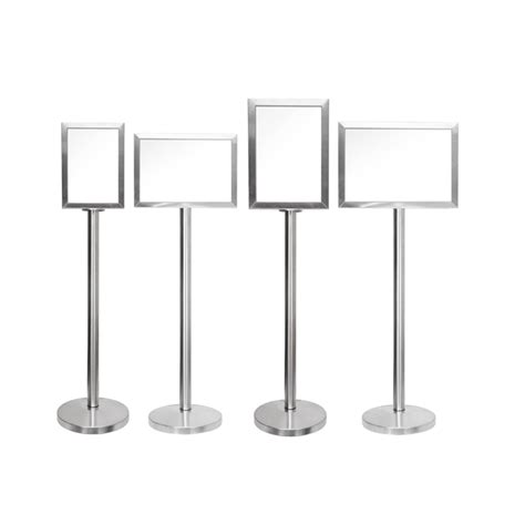 Stainless Steel Signagedisplay Stand A4a3 Verticalhorizontal