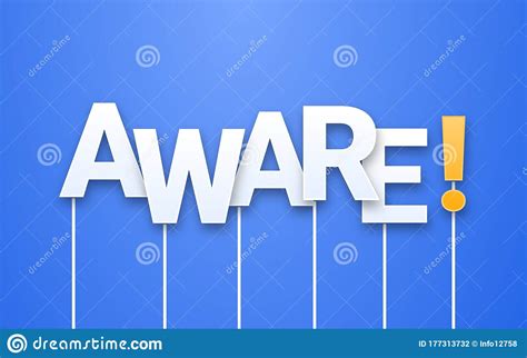 Aware Text On Blue Background Letters On Sticks Photobooth Props