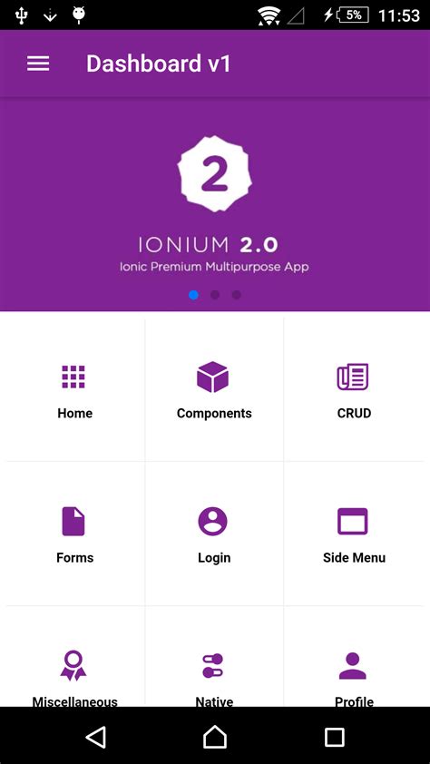 Ionium 2 Ionic Multipurpose App Templates Ionic Marketplace