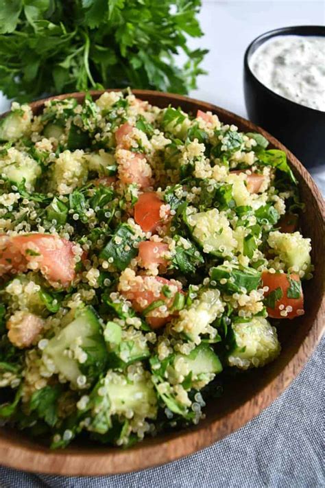 Easy Tabbouleh With Quinoa Healthy Salad Hint Of Healthy