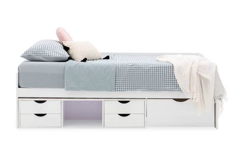 Alabaster Single Day Bed With Drawers White Furniture And Home Décor