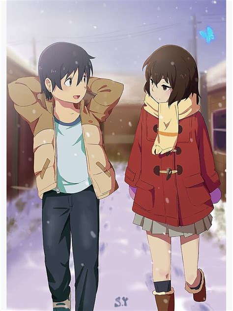 erased anime boku dake ga inai machi poster for sale by yurilur6 redbubble