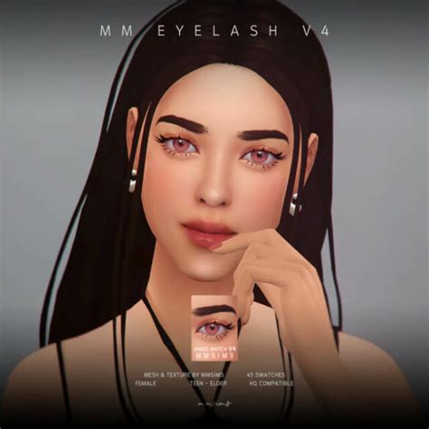 S4cc Mmsims Eyelash Maxis Match V4 Sims Love