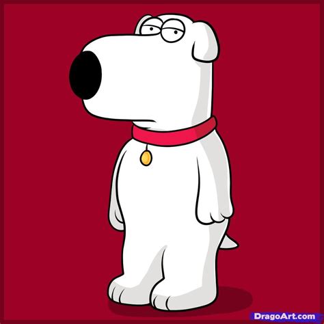 How To Draw Brian Griffin Step By Step Characters Pop Culture Free