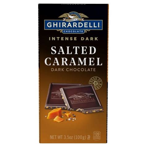 intense dark salted caramel dark chocolate bar case of 12 ghirardelli