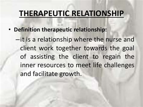 Therapeutic Relationship In Nursing
