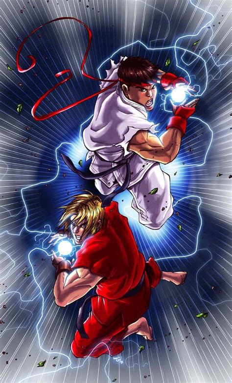 Ryu And Ken Street Fighter Andie Tong Street Fighter Art Ryu