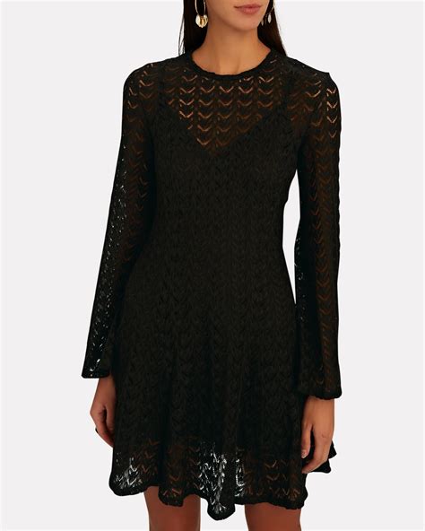 Sabina Musayev Vika Crochet Knit Mini Dress Intermix®