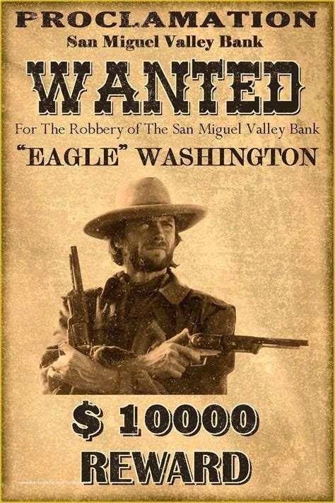 Wild West Wanted Poster Template Free Of 20 Free Wanted Poster