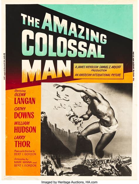 X The Amazing Colossal Man Aka The Colossal Man Uk Released October S