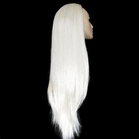 Elegant Hair 22 Ladies 34 Wig Half Fall Clip In Hair Piece Straight Platinum Blonde 1660 250g