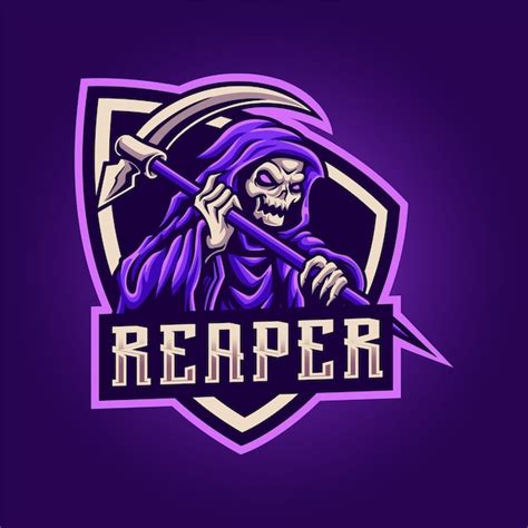 Premium Vector Grim Reaper Esport Gaming Logo Design