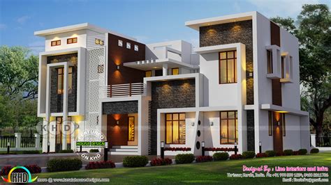 Contemporary Mix Modern House Kerala House Design Sim