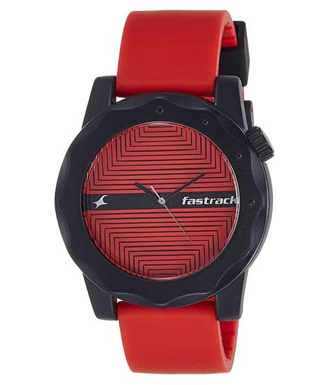 Fastrack Red Analog Watch For Men Buy Fastrack Red Analog Watch For