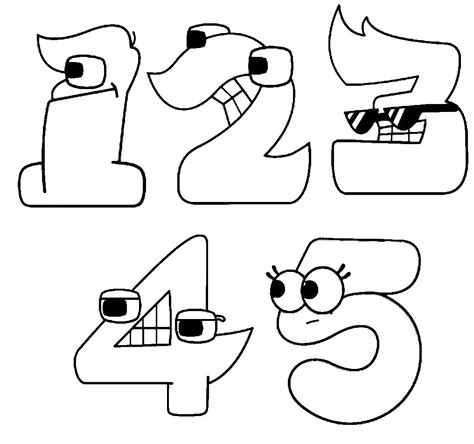 dibujos de numeros para colorear Divertirse con los niños