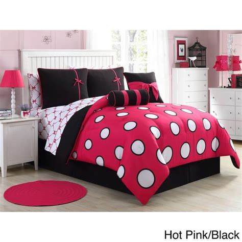 Vcny Home Sophie Polka Dot Bed In A Bag Comforter Set Bed Bath Beyond Comforter