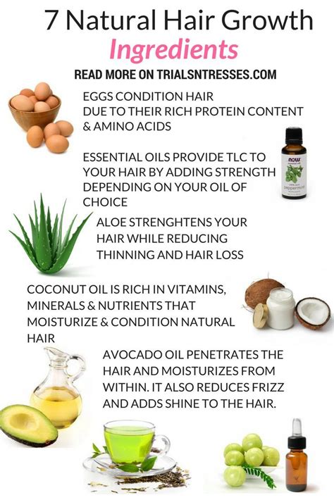 Top Seven Natural Hair Growth Ingredients