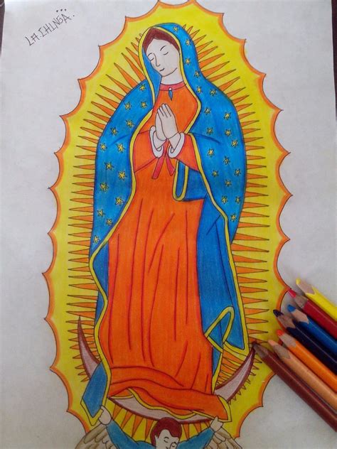 Imagen De La Virgen De Guadalupe Original Para Dibujar